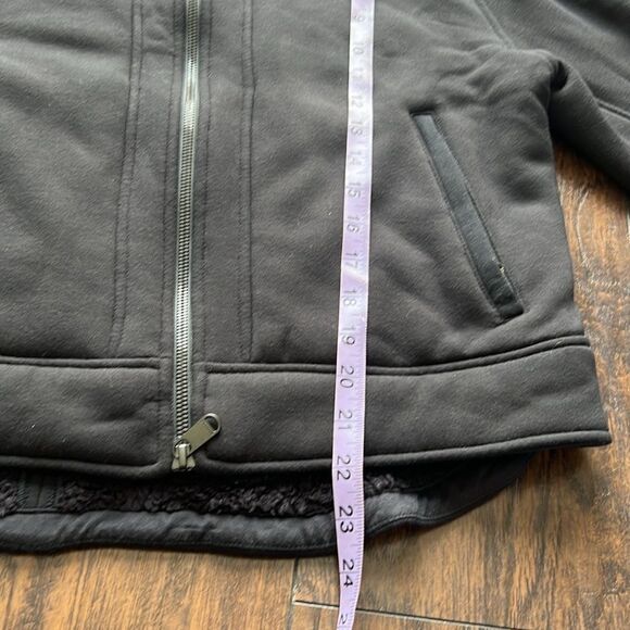 EUC ATHLETA Jacket Womens Small Westbound Sherpa Lined Black super soft and warm - Picture 10 of 11